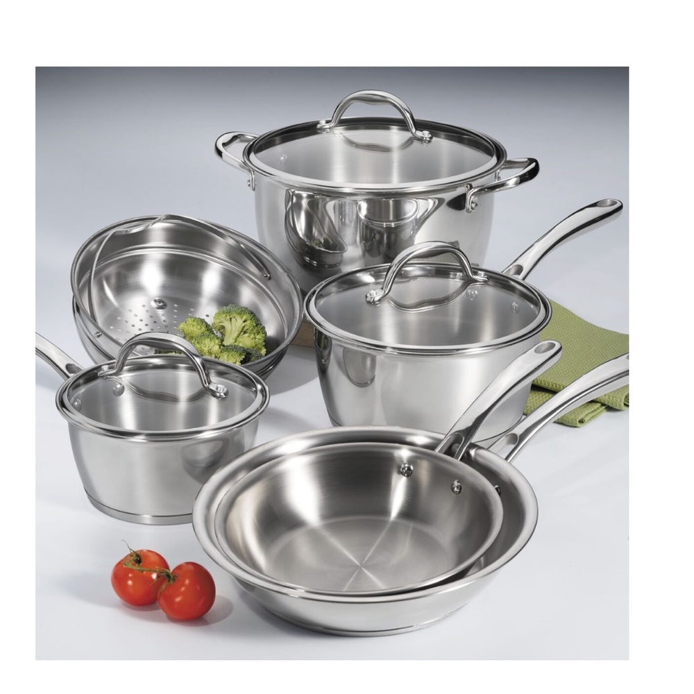Tramotina Tri-Ply Base Stainless-Steel Cookware Set - BRAND NEW